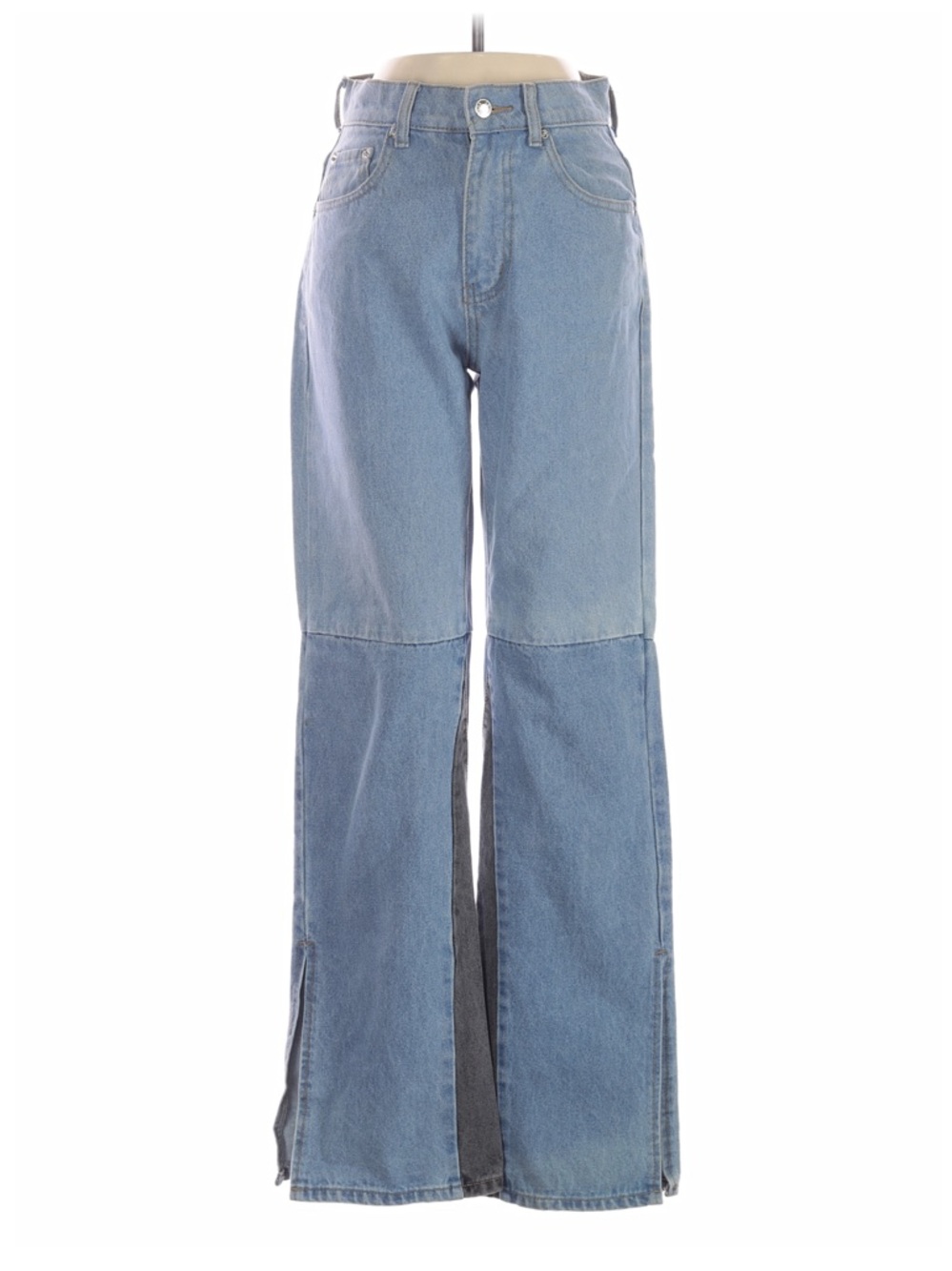 Adika Two-Tone Light Blue Flare Jeans
